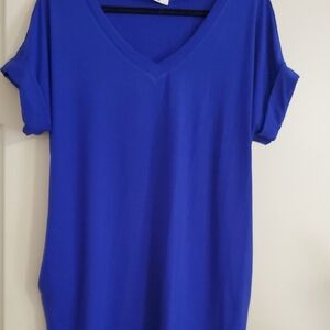 Women's Blue V-Neck dress